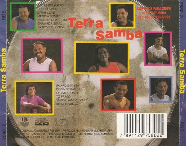 CD - Terra Samba - Deus É Brasileiro,1996 - Foto 2