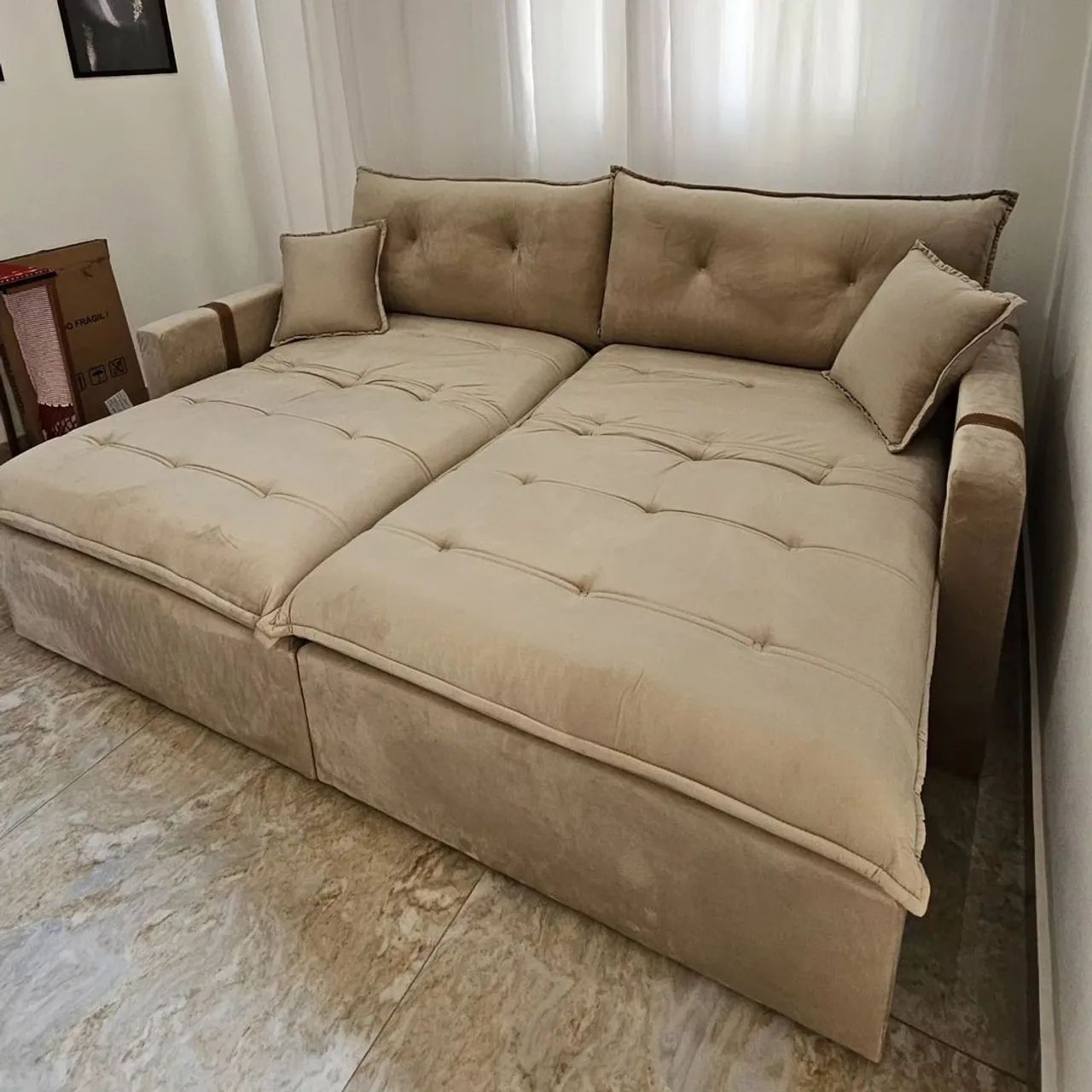 !!SOFA RETRÁTIL S/CAIXA!!! 12 x 279,90 cartão 