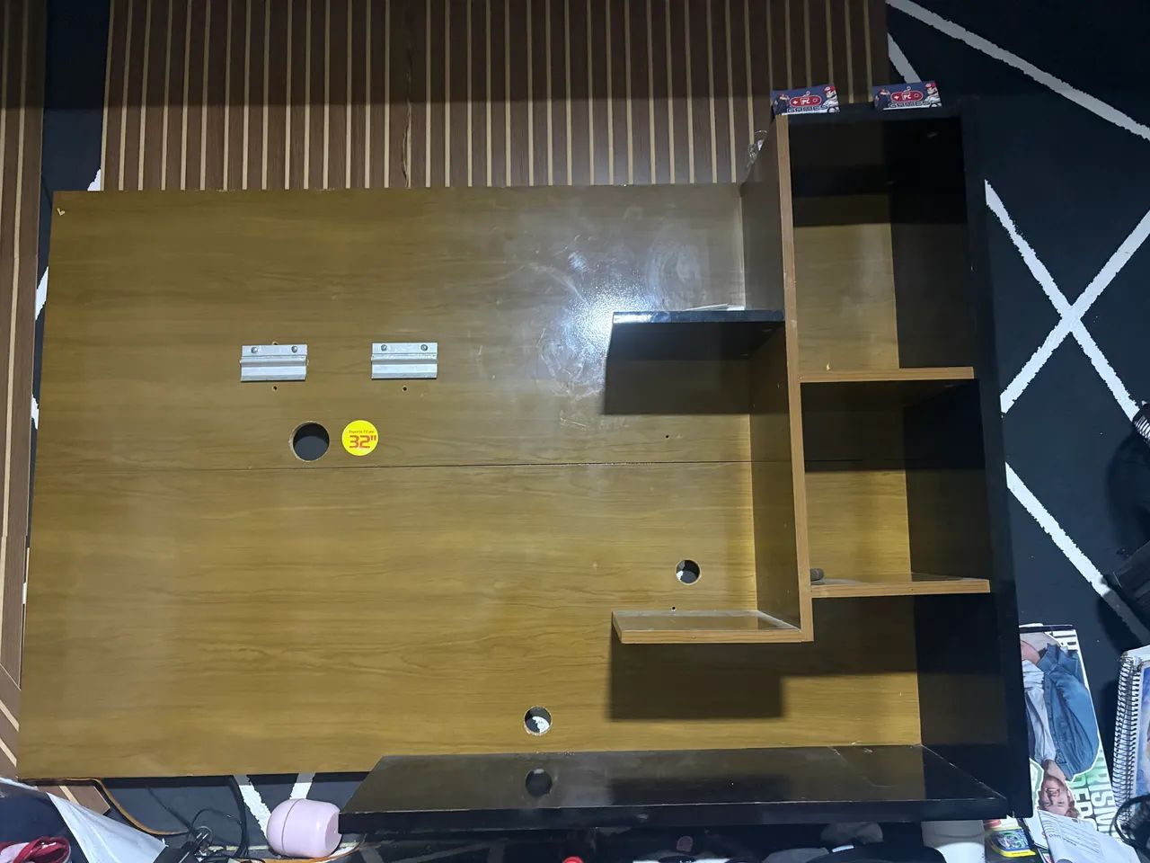painel de TV em madeira e MDF  - Foto 2