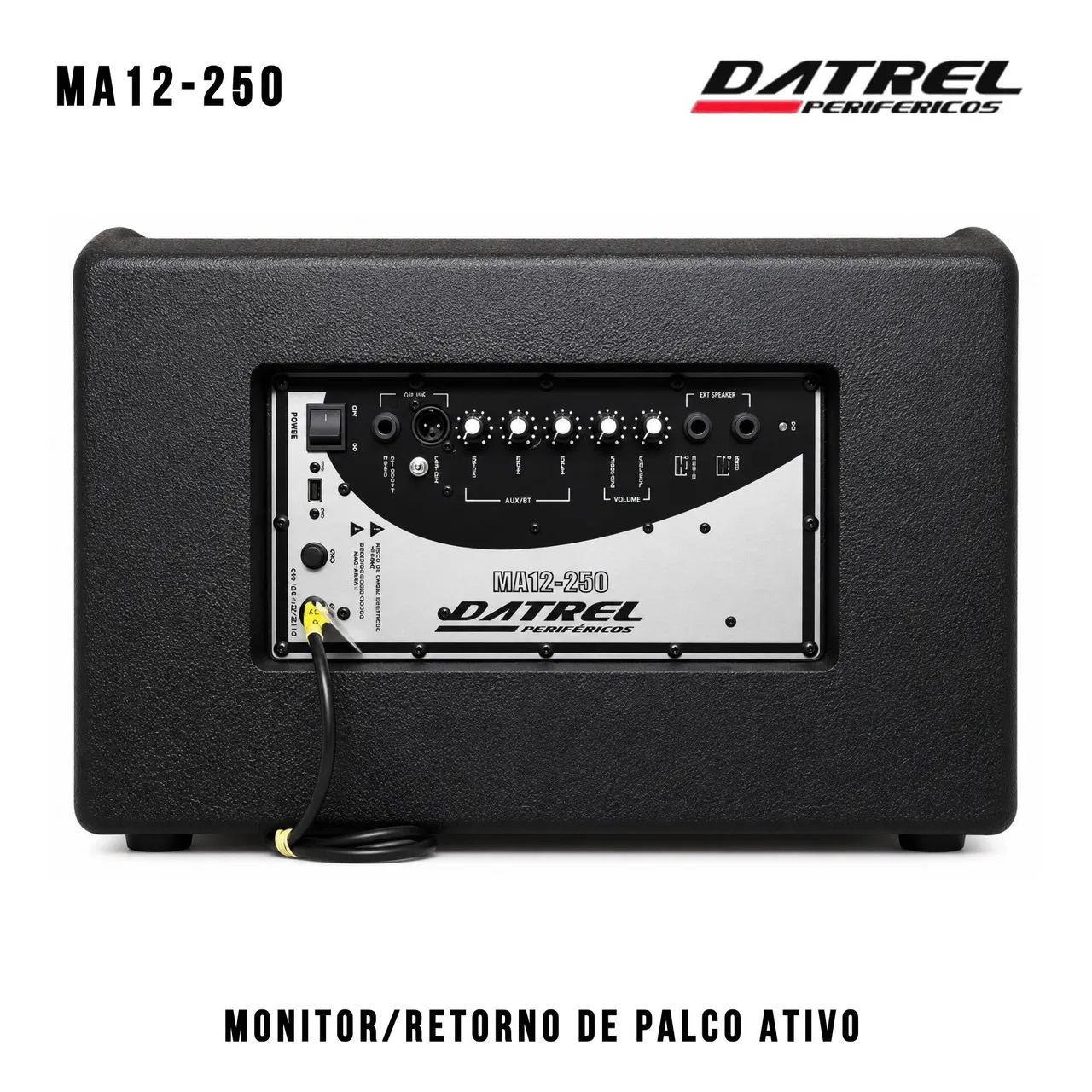 Caixa de Som Monitor Metorno Ativo Datrel MA12-250 12 polegadas 250 w rms - Foto 3