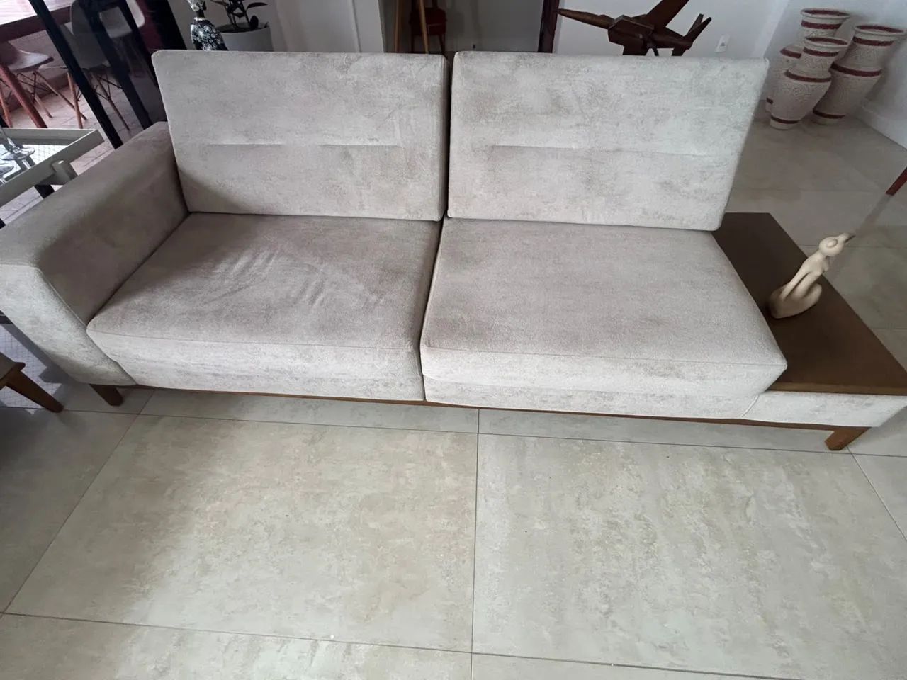 Sofá 3 lugares Jacaúna cor castanho - Foto 2