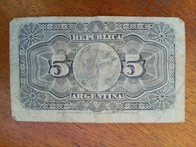 Nota de 5 Centavos (Argentina) - ano 1892