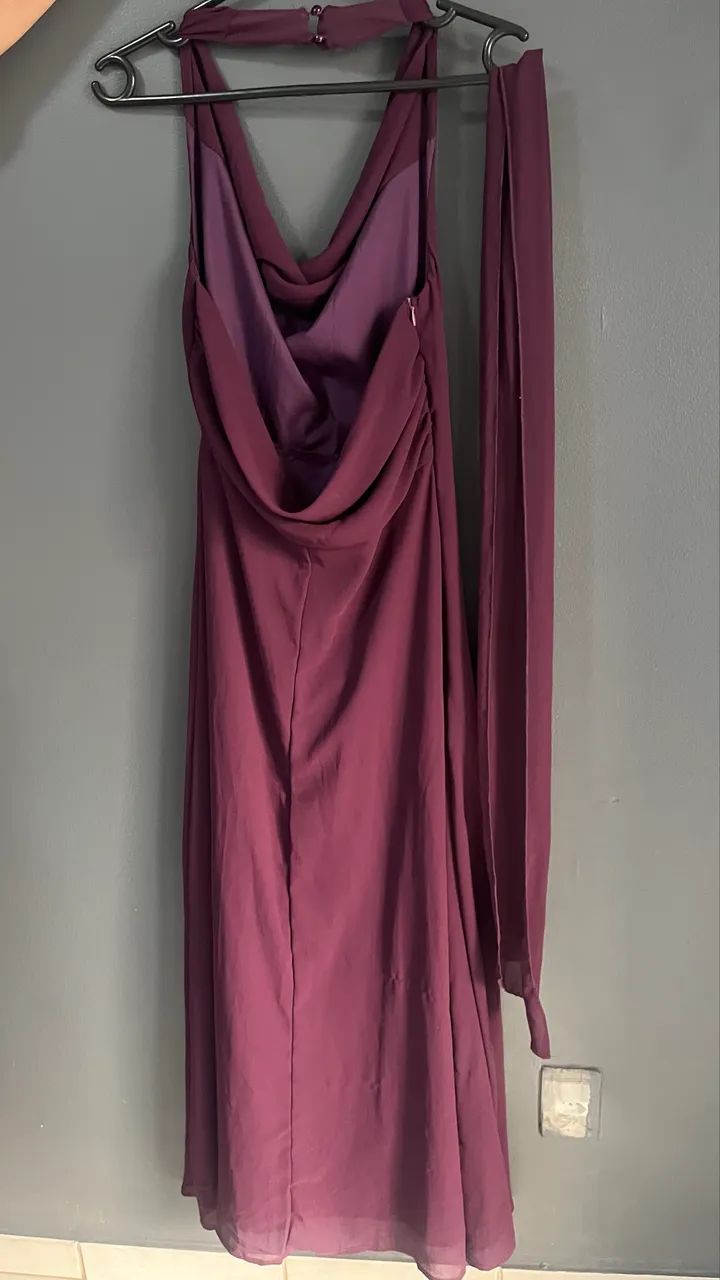 Vestido roxo de festa - Foto 4