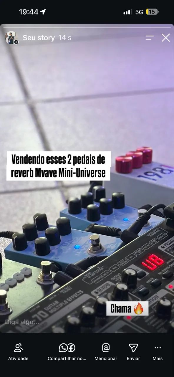 Pedal de Reverb Mini Universe  - Foto 2
