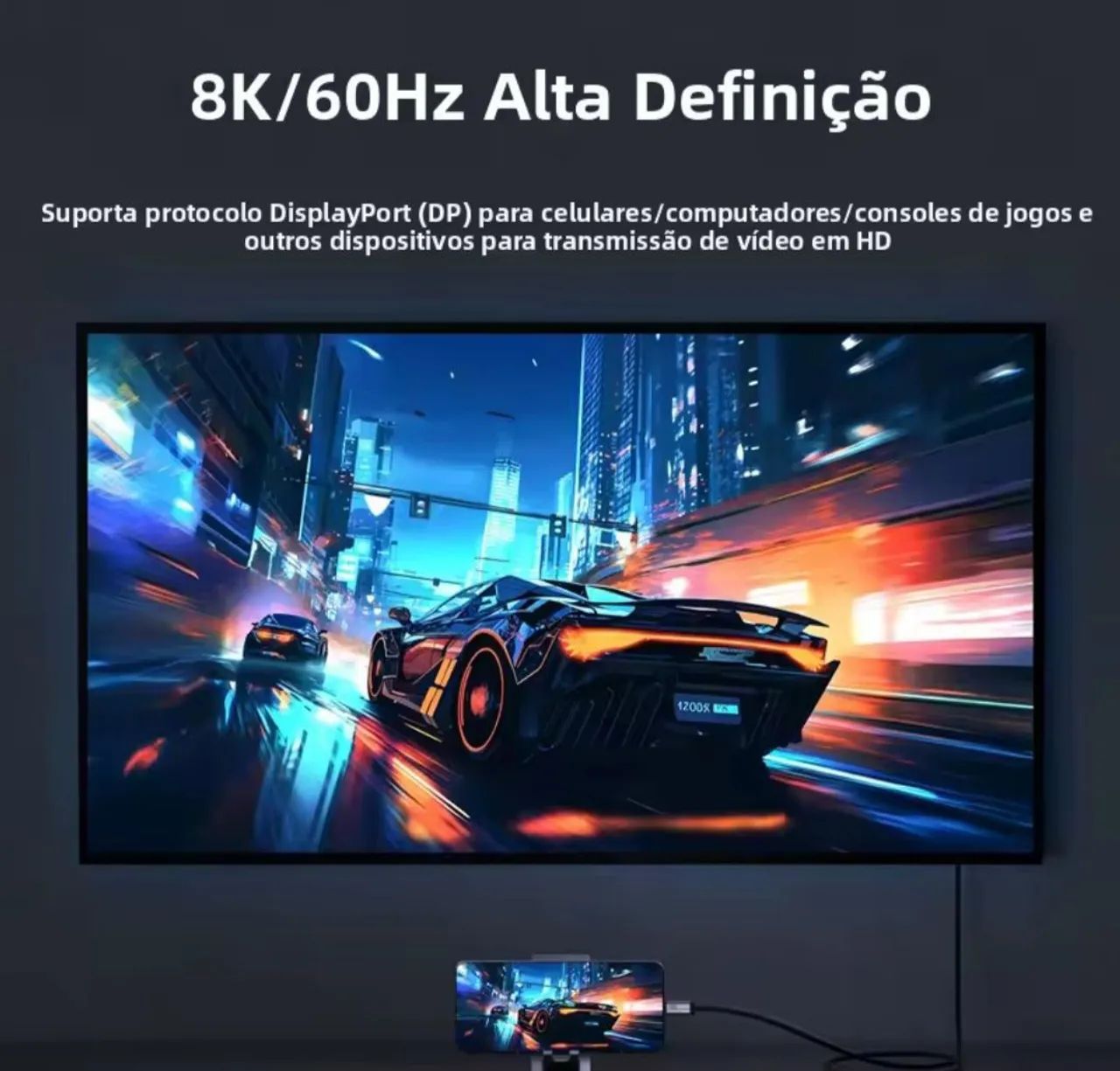 Cabo USB4 C para C Thunderbolt 20Gbps 8k 240w 1.8M - Foto 4