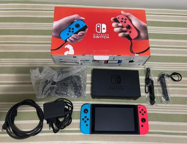 Nintendo Switch + Pokémon Scarlet | Completo com Caixa Original - Foto 4