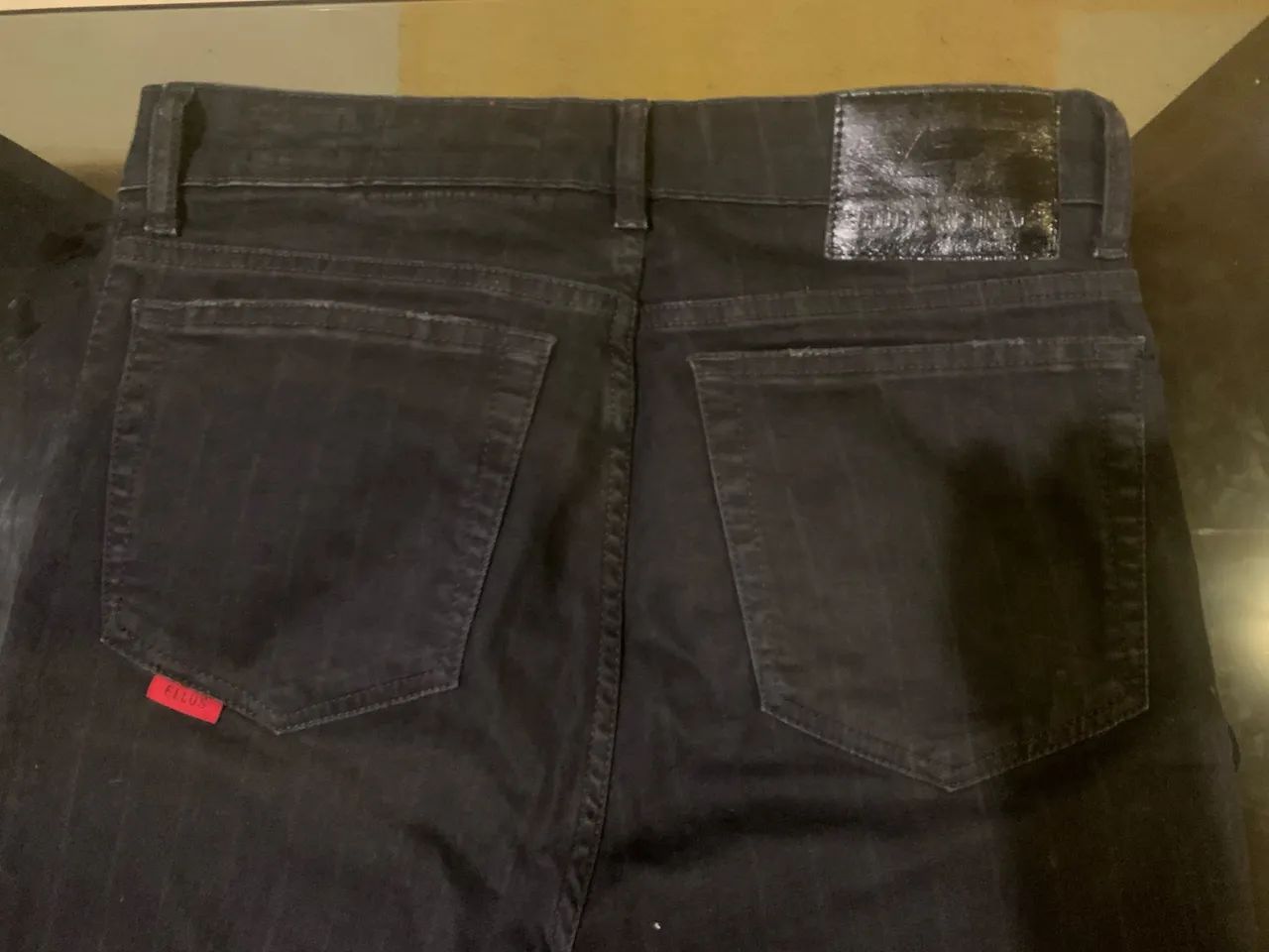 Calça Reta Preta Ellus - n. 38 - Foto 5