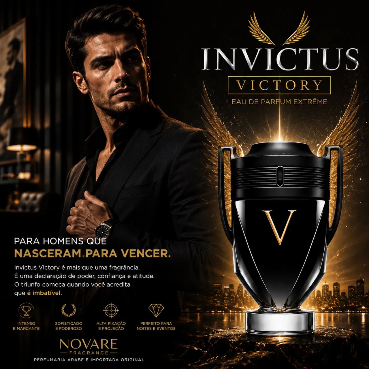 Invictus Victory EDP 100ml - Lacrado selo ADIPEC  - Foto 3