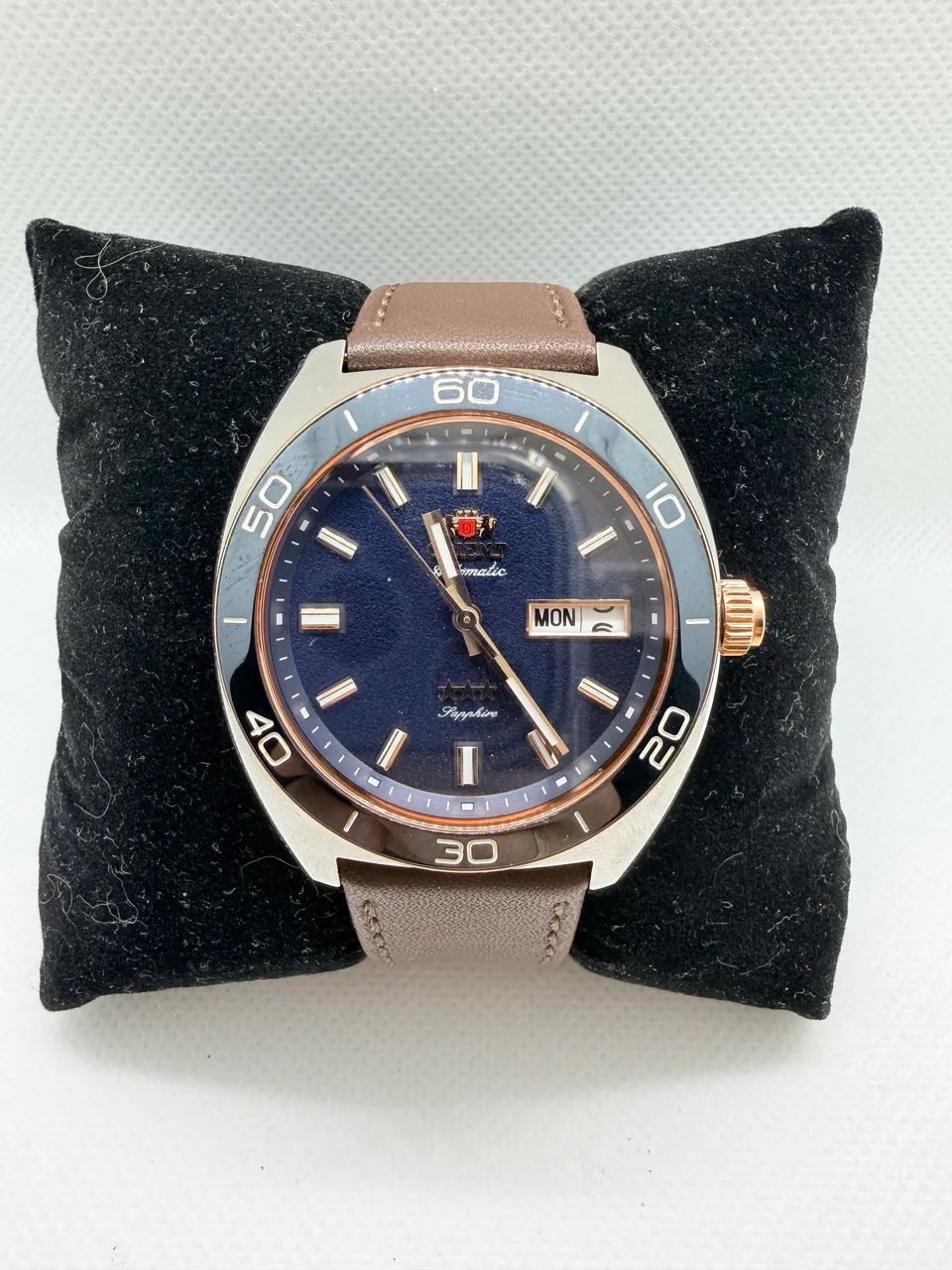 Orient 3 Estrelas Elegance com detalhes Rose - Foto 3
