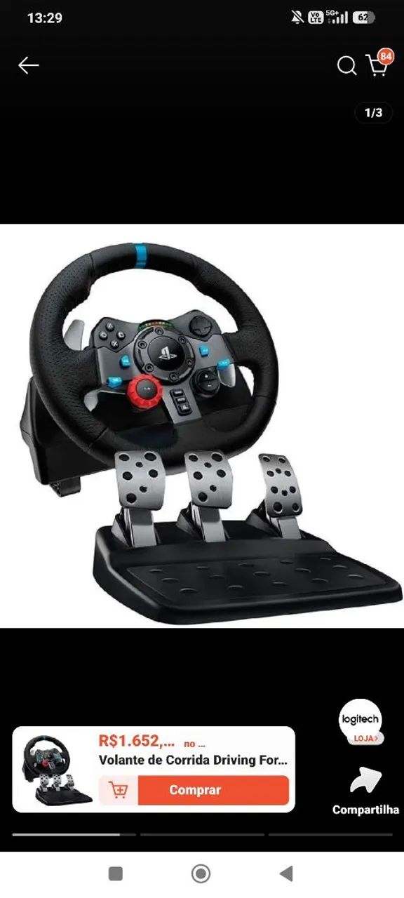 Volante G29 Logitech (com caixa) - Foto 3