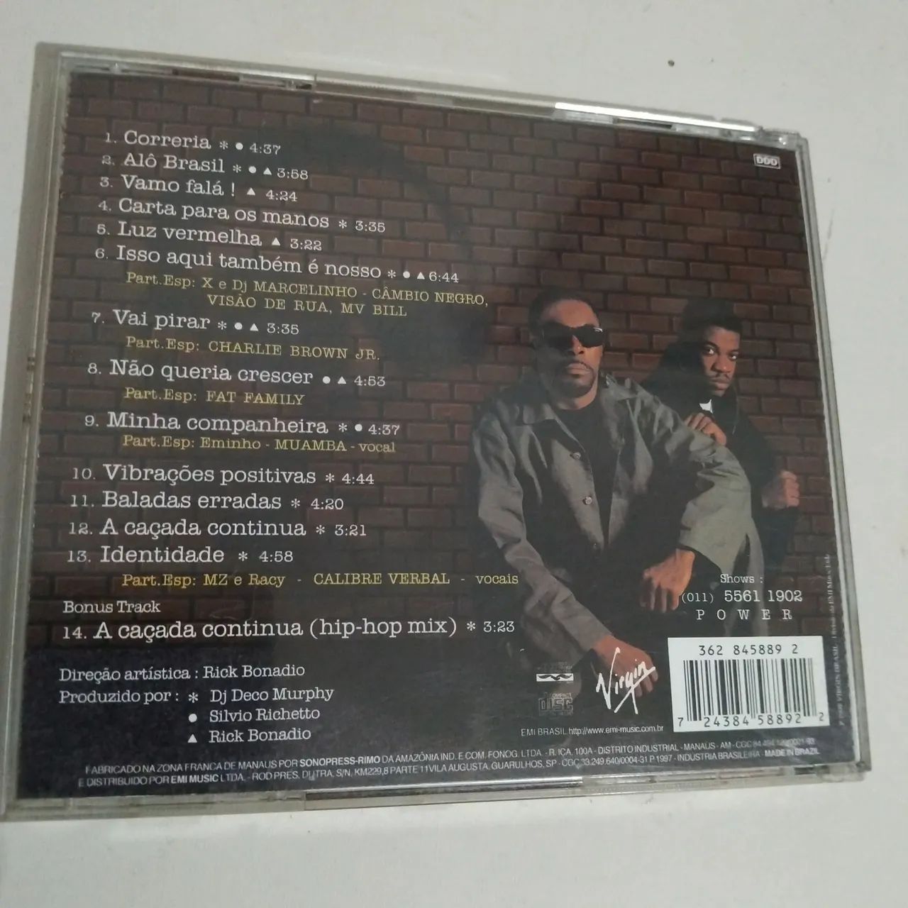 Cd PMC e DJ Deco Identidade RARISSIMO PRA COLECIONADORES RAP DAS ANTIGAS  - Foto 5