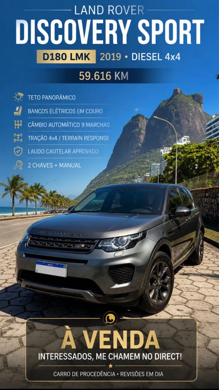 Land Rover Discovery Sport Landmark 2.0 4X4 Diesel 2019