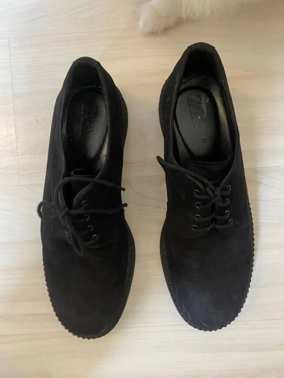 sapato couro preto zara - Foto 4