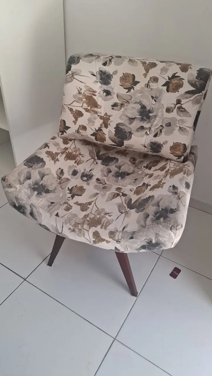 Poltrona estampada