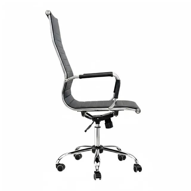 Cadeira Executiva Presidente Preta Estilo Charles Eames Sofisticada 32997 - Foto 4
