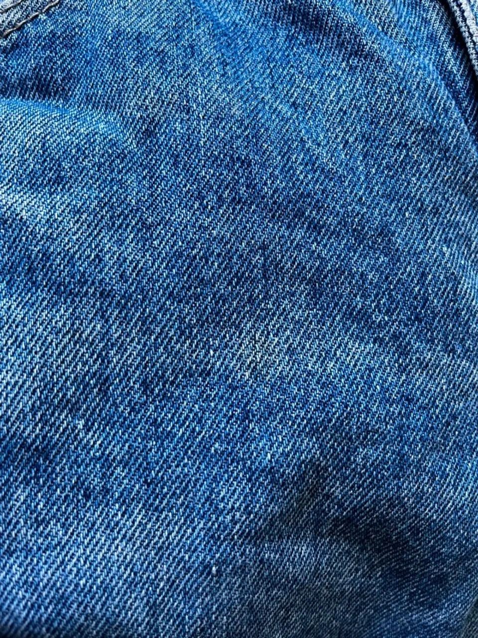 calça jeans feminina reta cintura alta azul estonada - Foto 5