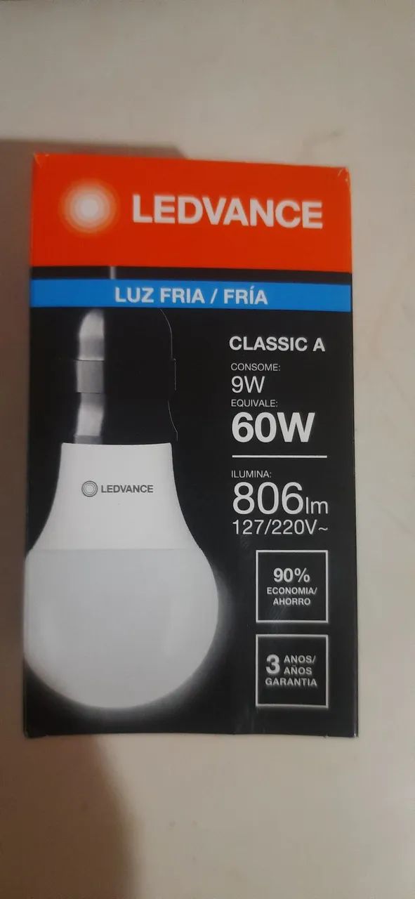 Lâmpada florescente 9w
