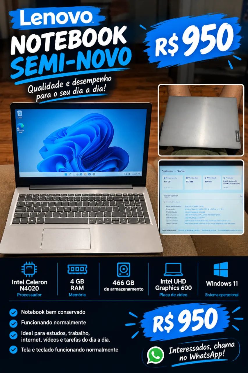Notebook Lenovo 