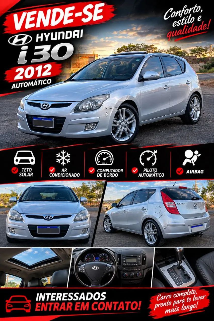 Hyundai I30 i30 2.0 16V 145cv 5p Aut. 2012