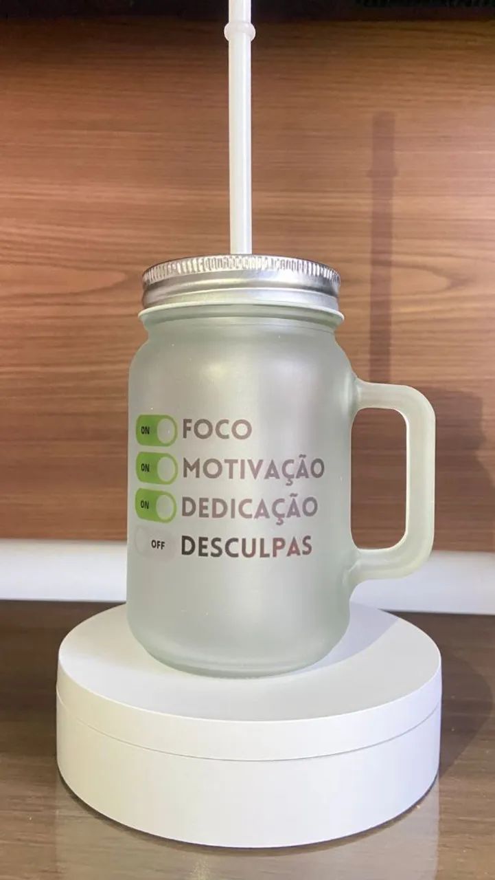 Caneca com canudo personalizada  - Foto 2