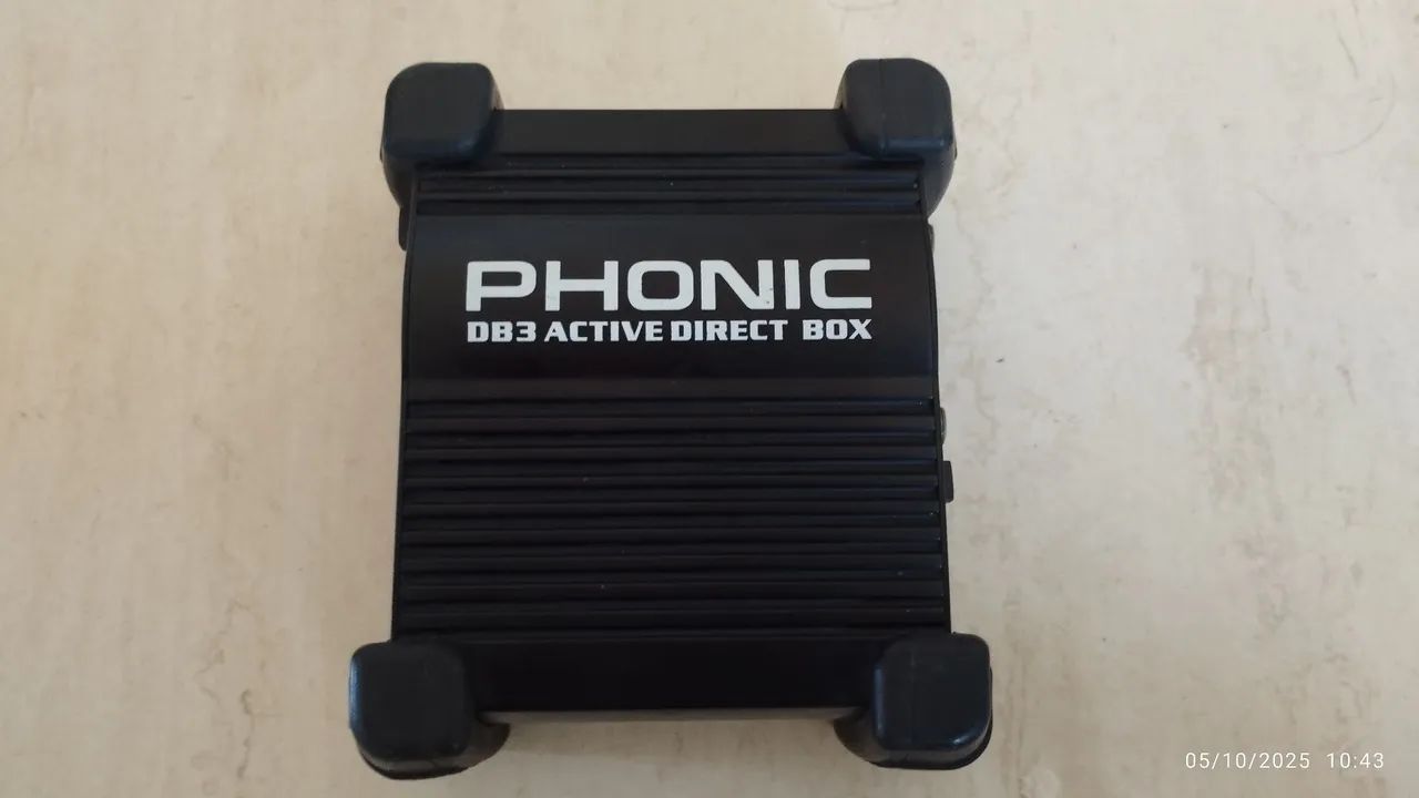 Direct Box Ativo Phonic DB3 Profissional Phantom Power - Foto 4