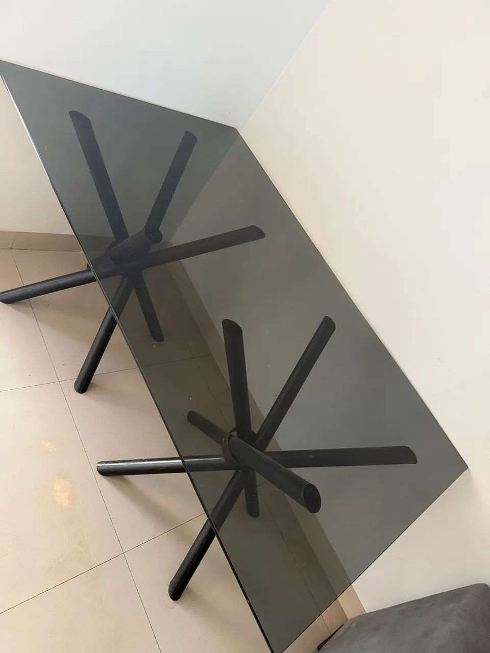 Vendo mesa de vidro de 6 lugares  - Foto 5