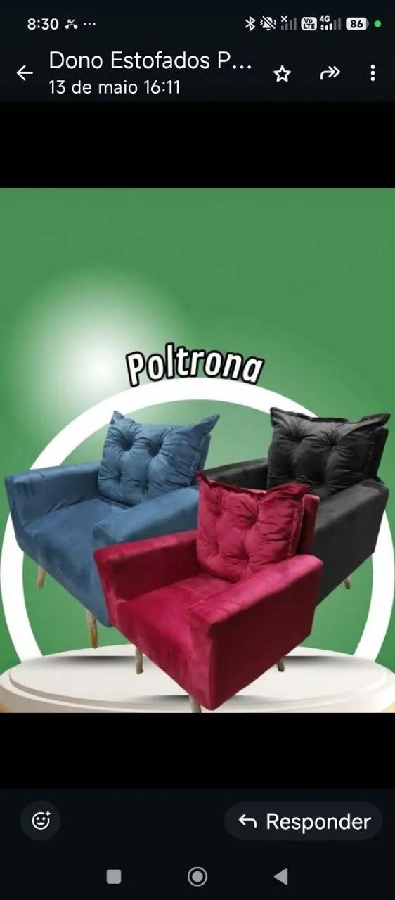 Poltronas perfeitas do jeito que  vc  deseja  - Foto 2