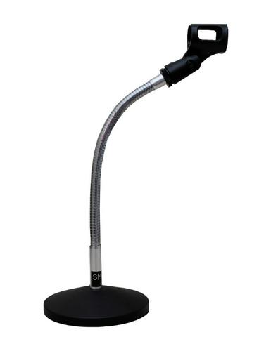 Pedestal Suporte De Mesa Para Microfone Flexível C/ Cachimbo