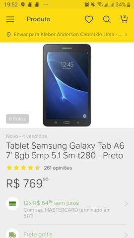 Tablet Sansung BEM NOVO - Foto 5