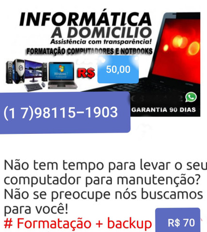 Formatação de Computador / Notebook