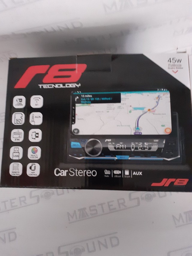 Auto rádio.JR8. C/2usb,sd,bluetooth, controle,sup. p/celular. Garantia. Novo. Inst. - Foto 2