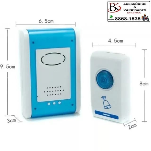 Campainha S/ Fio De Longo Alcance 100 Metros 