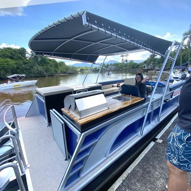 Barco Pontoon (plataforma) 3x7m (22 pés)