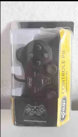 Controle de Jogos Joystick com Fio para Ps2 e Ps1 Knup - KP-GM015