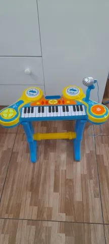 Teclado Musical Infantil con Microfone, Bruin música