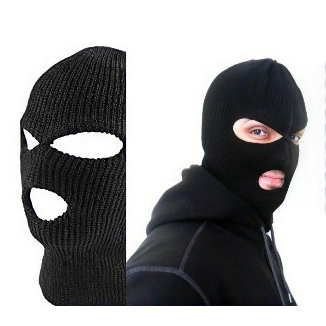 Touca Ninja Lã BalaClava 3 Furos  - Foto 2