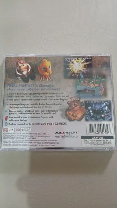 CHOCOBO'S DUNGEON 2 PS1 ORIGINAL USADO CIB - Foto 2