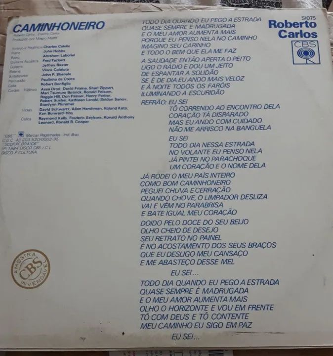 Vinil Roberto Carlos autografado  - Foto 2