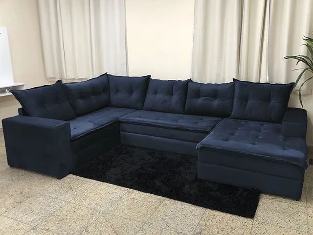 Sofá Canto com Chaise Design Moderno  a64
