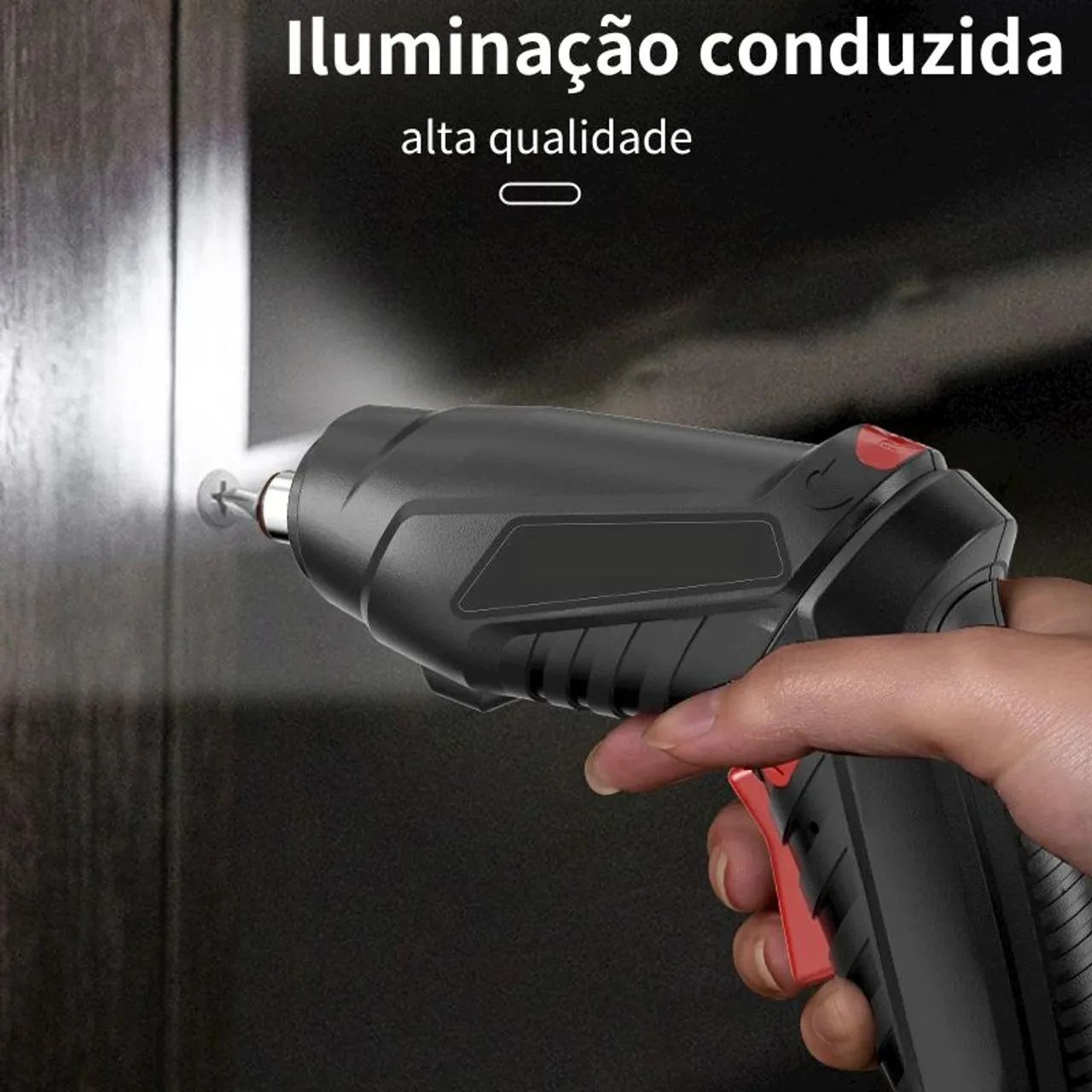 kit Parafusadeira elétrica com 48 Pçs À Bateria Carregador Usb (Dupla posição) 110V/220V - Foto 2
