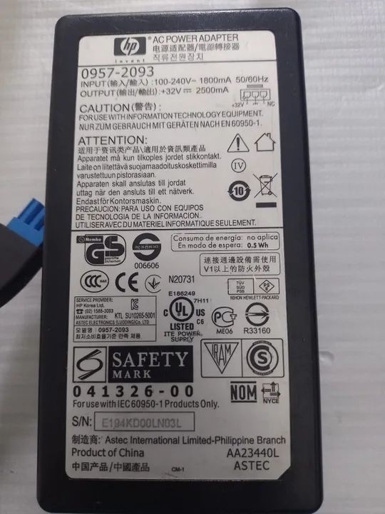 Fonte para impressora HP original azul. - Foto 2