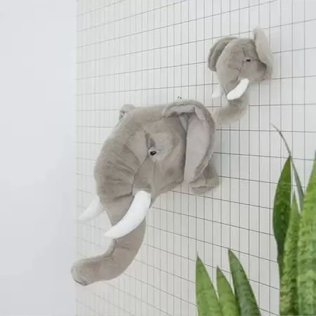 Cabeça de Pelúcia de Parede Elefante George Wild & Soft - Foto 2