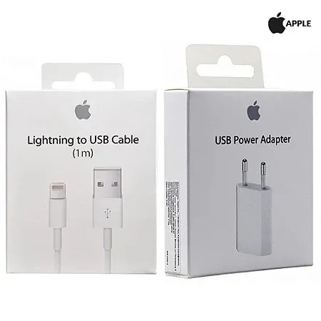 Kit Carregador de iPhone 5w Original (Apple)