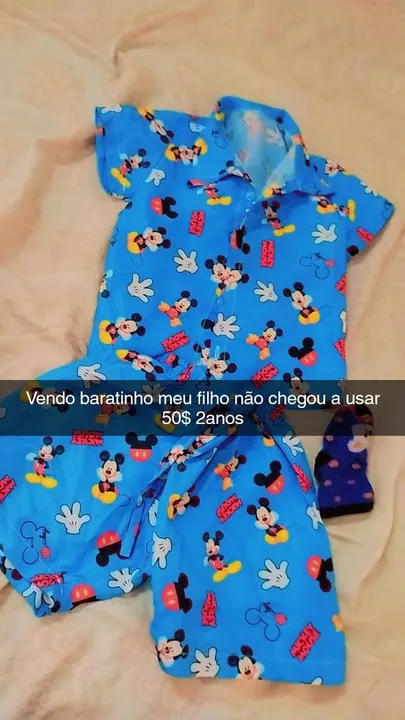 Conjunto Mickey Mouse Bebê - 2 Anos - R$ 50