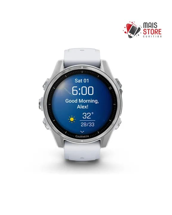 Relógio Garmin Fenix 8 43mm AMOLED Branco 010-02903-00 - (Novos/Lacrados) - Foto 2