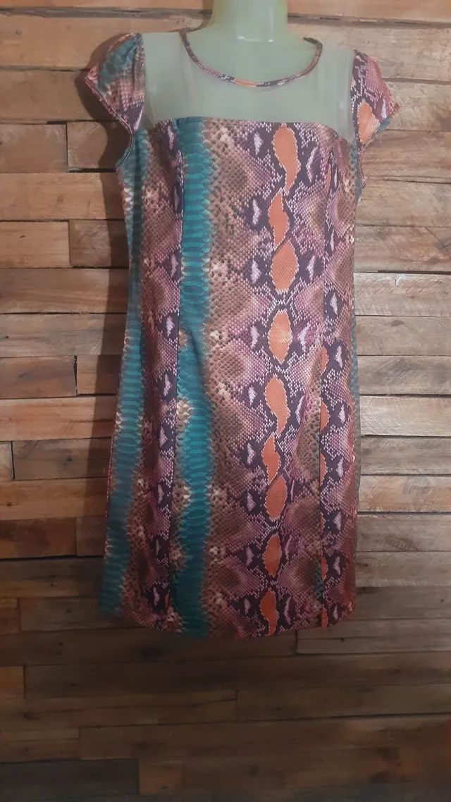 Vestido estampado segunda pele - Foto 2