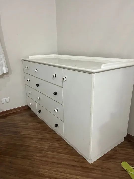 Cômoda branca de 6 gavetas - Foto 5