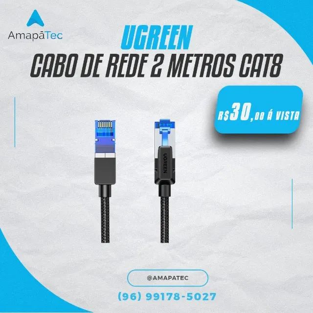 Cabo de Rede Cat8 Rhj45