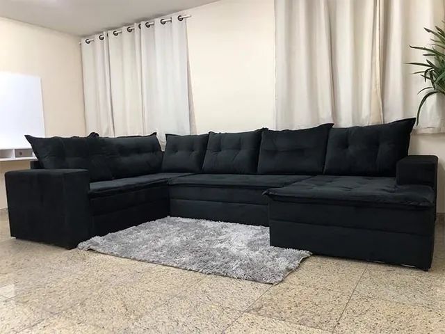 Sofá Canto com Chaise Design Moderno  a64 - Foto 3