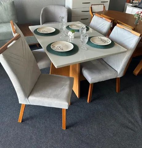 Mesa de jantar 4 lugares 1,20x90 a pronto entrega 